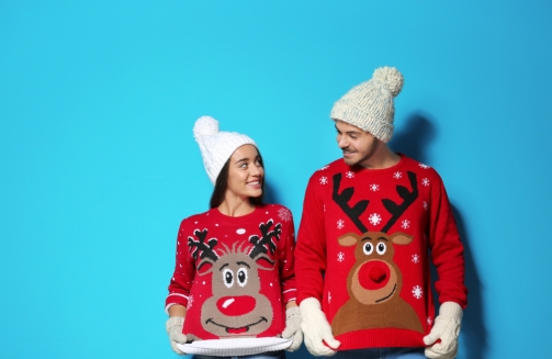 ugly sweater competition'